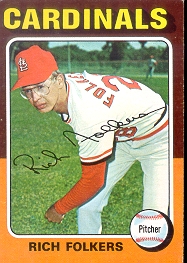 1975 Topps Baseball Cards      098      Rich Folkers